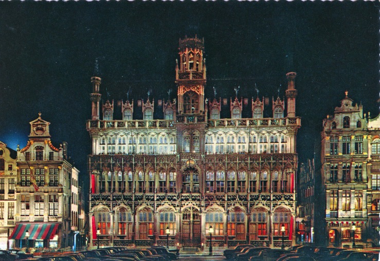 1966 approx postcard, Brussels Grand'Place